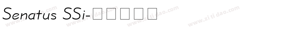 Senatus SSi字体转换